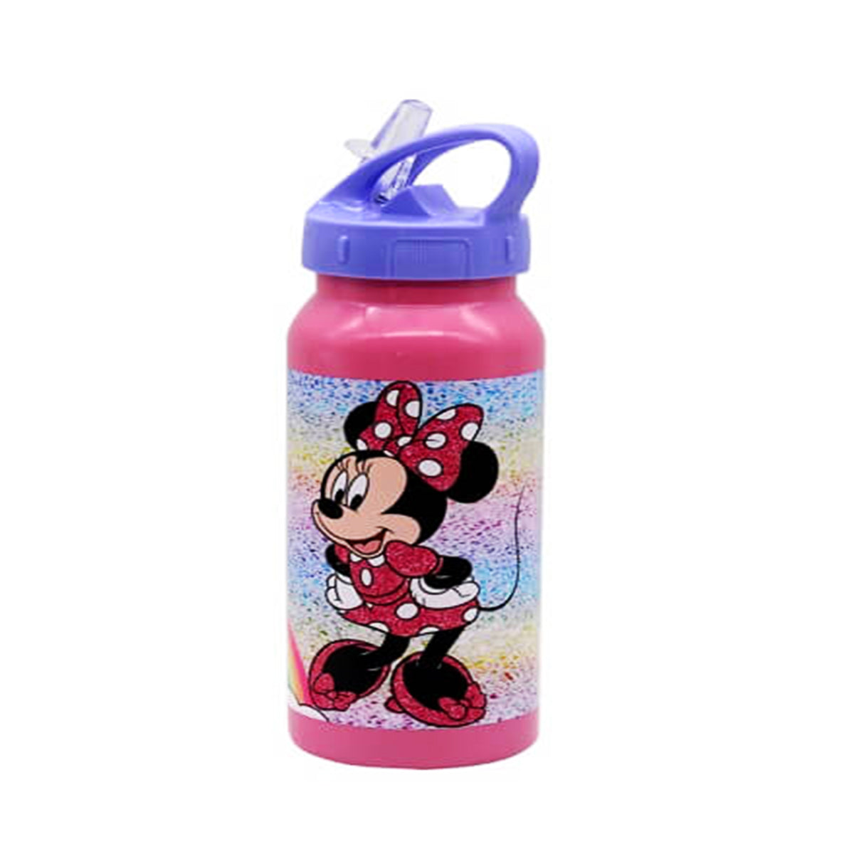 Electric train cartoon illustration stainless steel water bottle