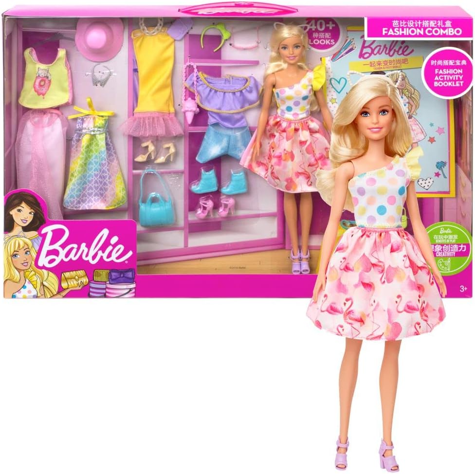 DFC BA-07 (Kids Fashion) Original Barbie Iron-On Patches Fesyen Kanak-kanak  Sulam Tampal Comel Pakaian Jenama Barbie