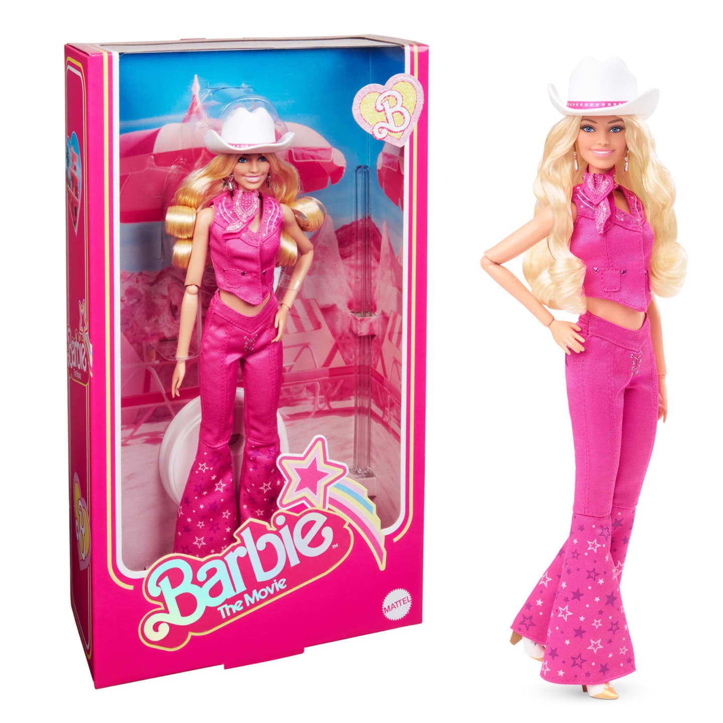 SALE Barbie The Movie Collectible Doll, Margot Robbie Gold Disco