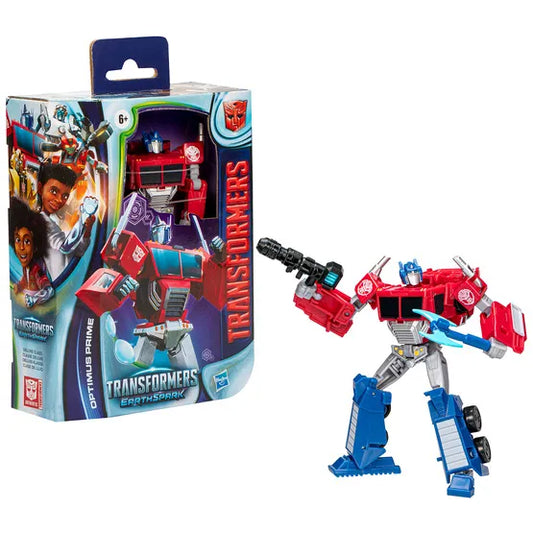 Transformers  Earth Spark Deluxe Class Optimus Prime Action Figure