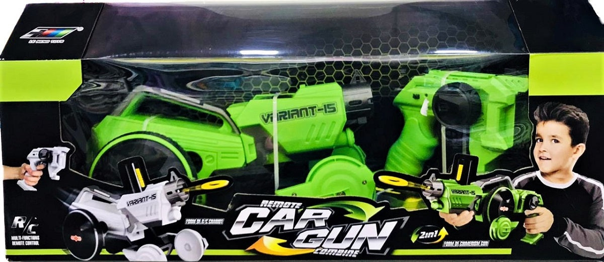 RC 2 IN 1 CAR & GUN (Colors Vary)