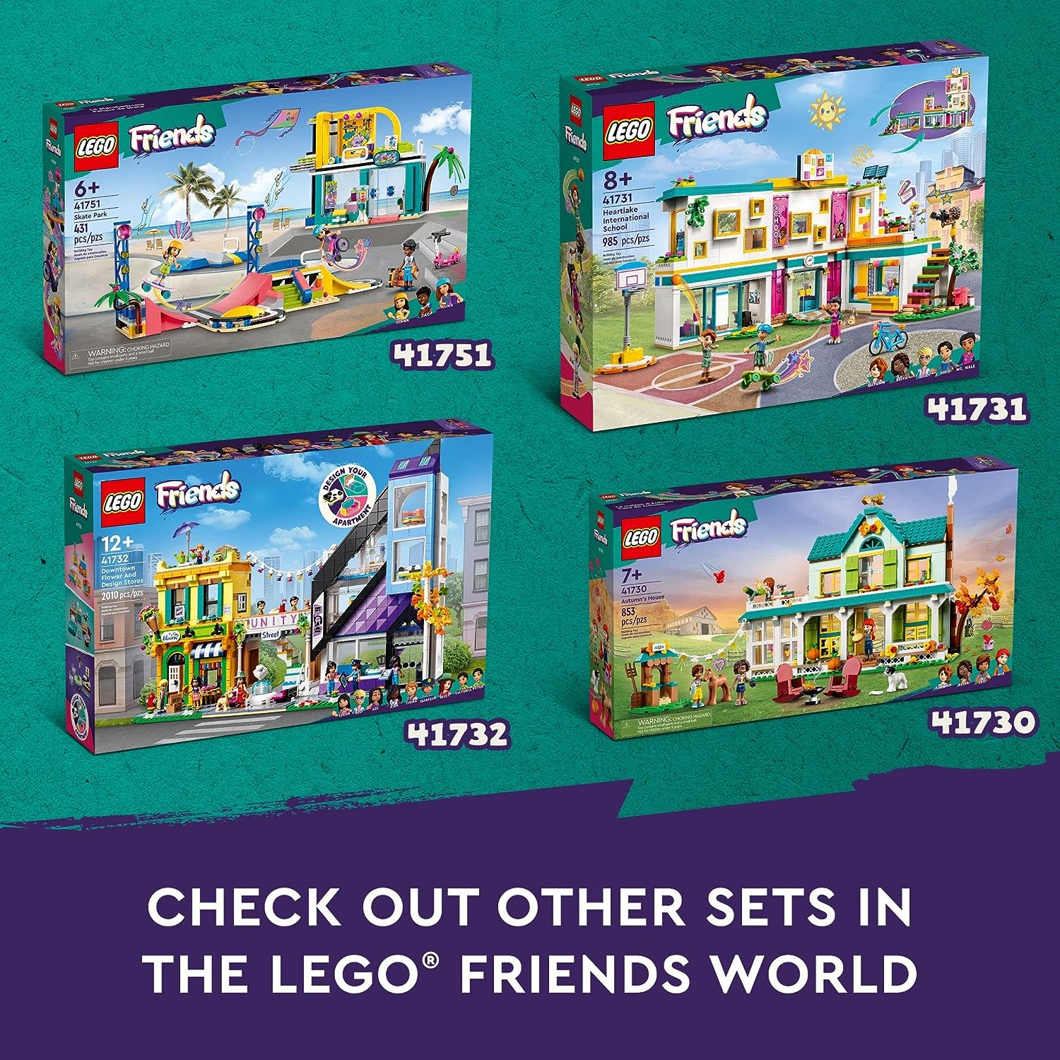 LEGO Friends Downtown Flower and Design Stores 41732 The