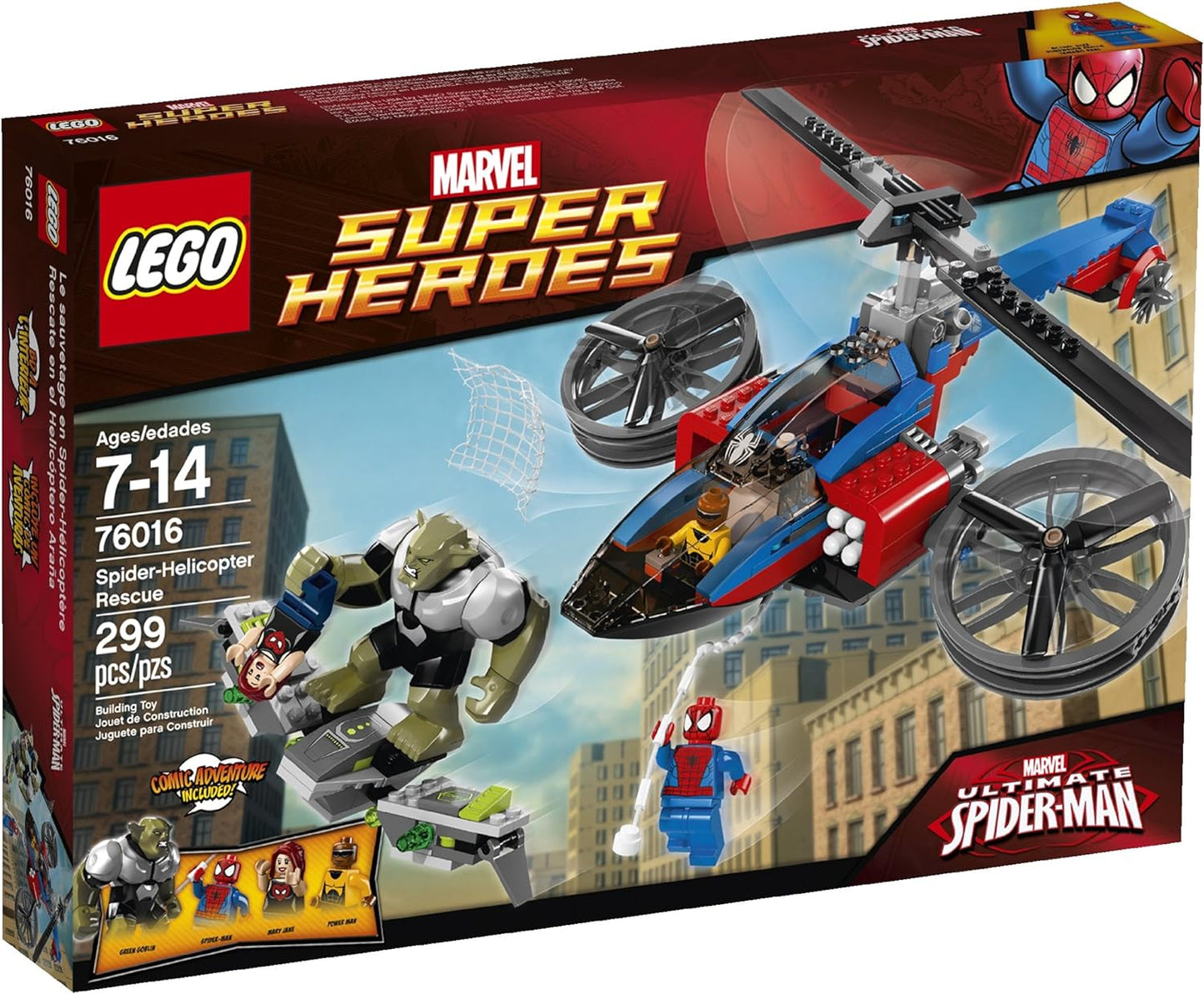 76016 Superheroes Spider-Helicopter Rescue