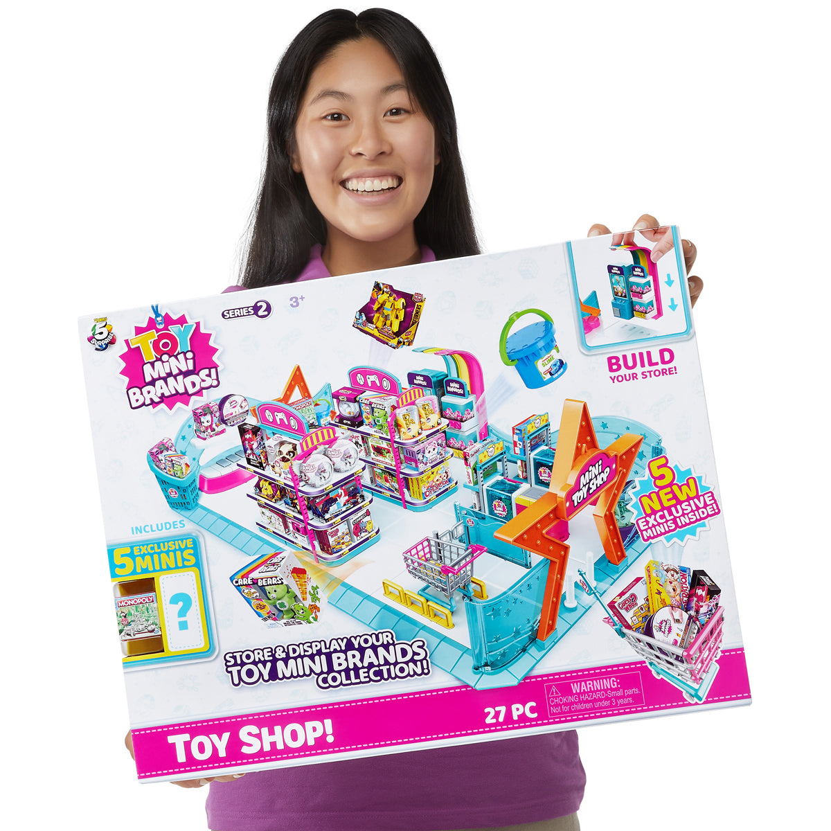5 Surprise Toy Mini Brands - Mini Toy Shop Playset by ZURU (Series 2)  Exclusive and Mystery Collectibles