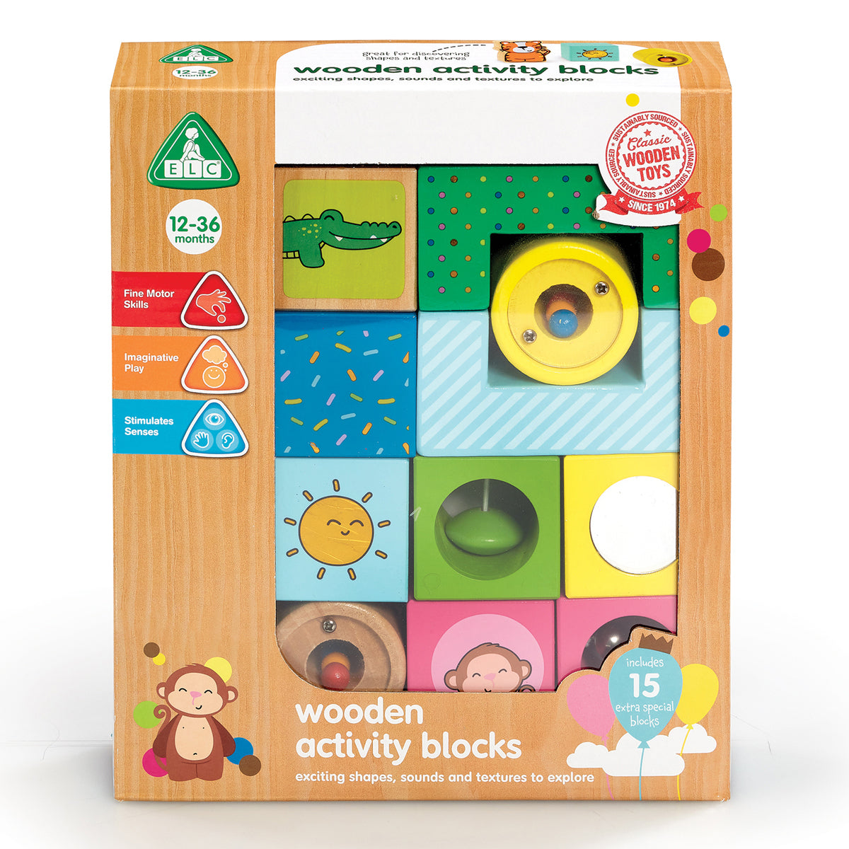 Early learning centre wooden shop blocks