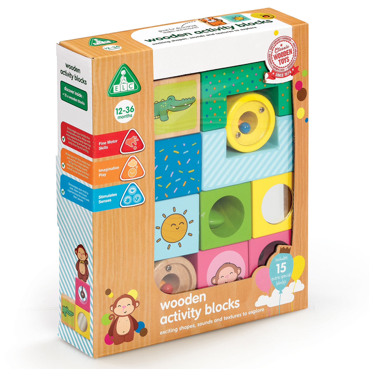 Early Learning Centre Wooden Activity Blocks