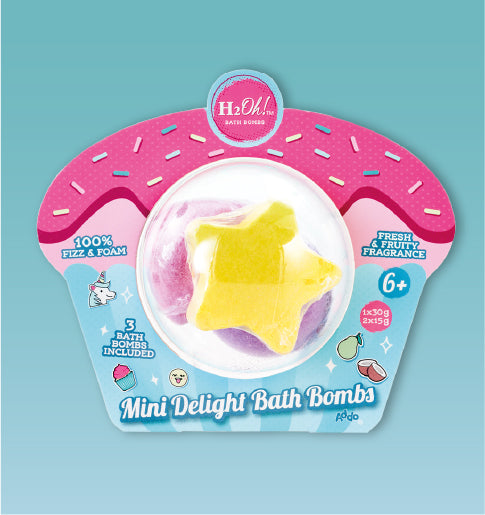 H2OH Bath Bomb Trio Mini Set