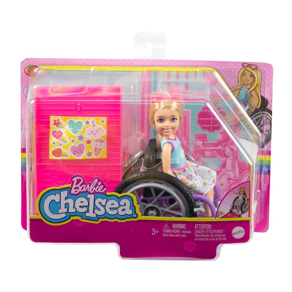 Barbie Chelsea Wheelchair Doll with Blonde Hair