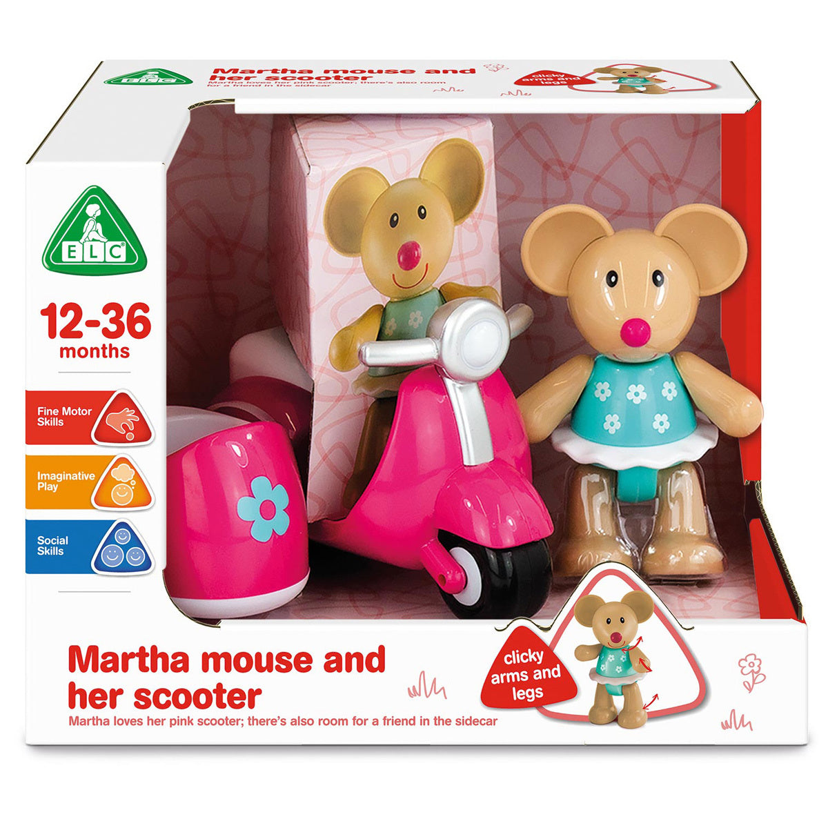 Early Learning Centre Martha Mouse and her Motor Scooter (Styles vary)