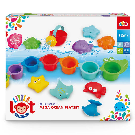 Little Lot Bath Time Splish Splash Mega Ocean Bath Set