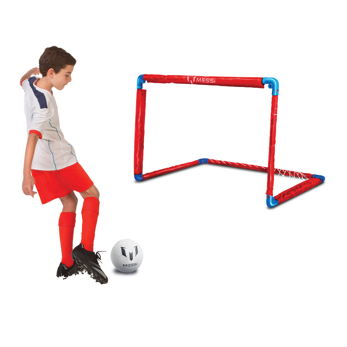 Messi Training System - Foldable Large Goal with Football and Pump