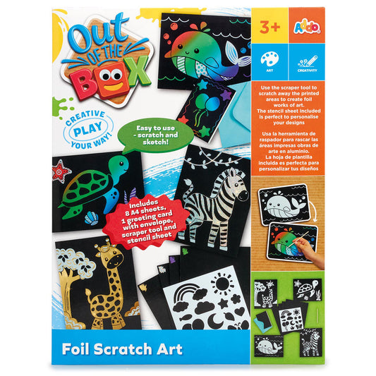 Out of the Box Foil Rainbow Scratch Art Set