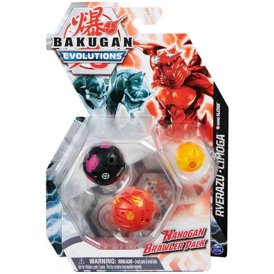 Bakugan Evolutions Nanogan Brawler Pack - Ryerazu and Cimoga Figures