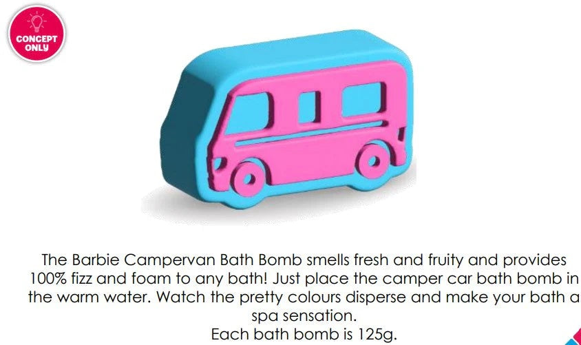 Barbie Bath Bomb Campervan CDU