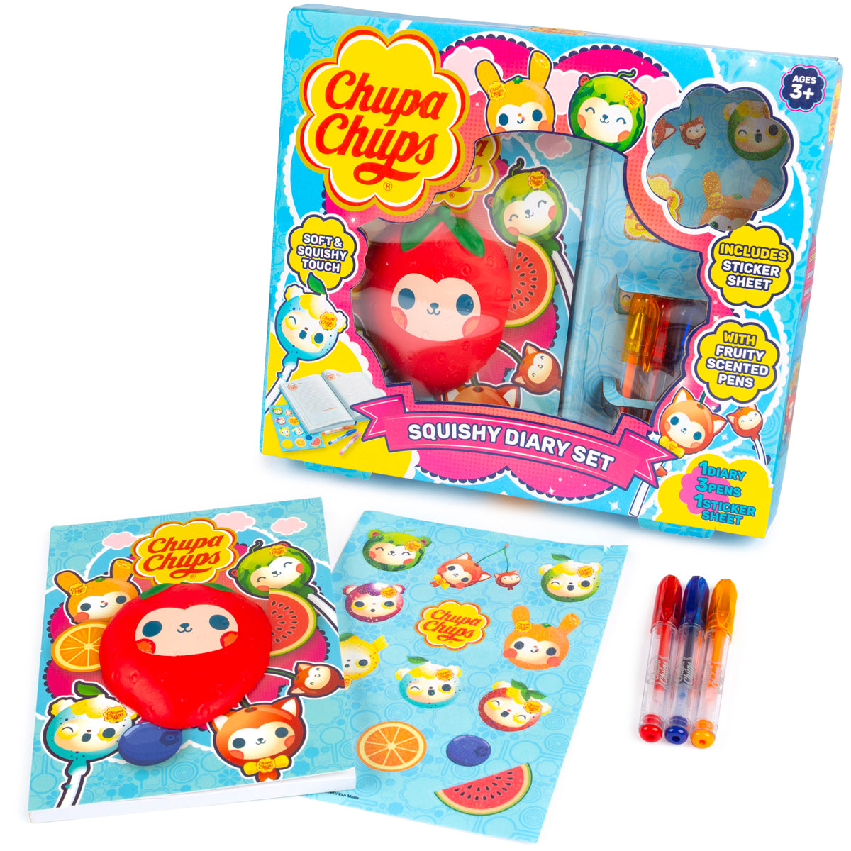 Chupa Chups Squishy Diary Set