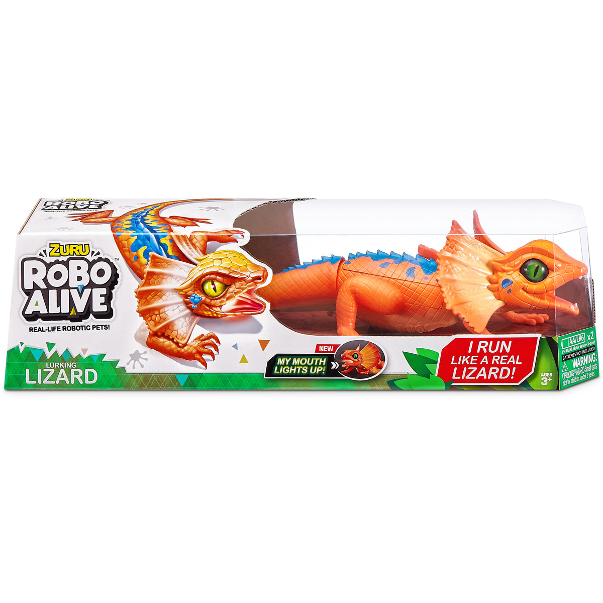 Robo Alive Orange Lurking Lizard Robotic Toy by ZURU