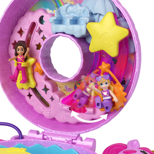 Polly Pocket Sparkle Cove Adventure Unicorn Floatie Compact Playset