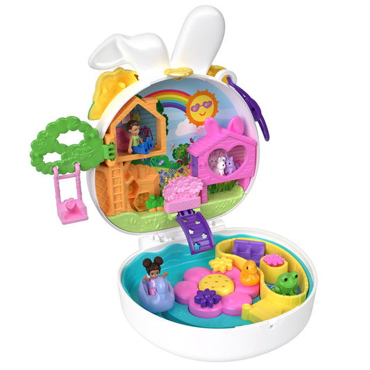 Polly Pocket Flower Garden Bunny Compact Playset