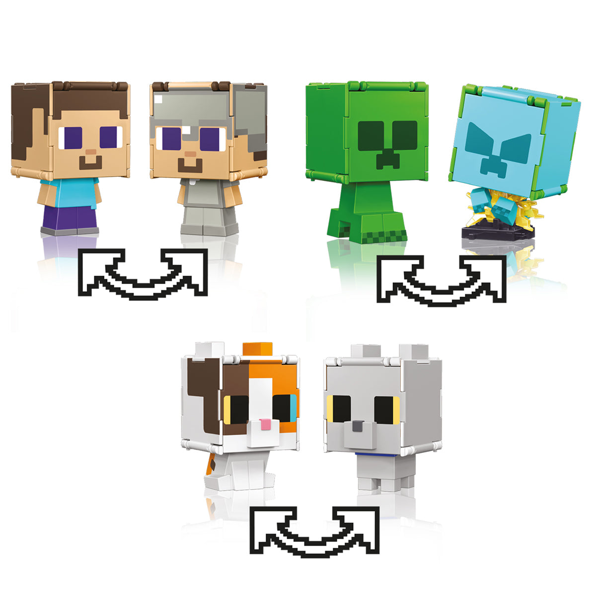 Minecraft Flippin Figs Figure (Styles Vary)