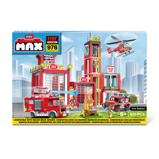 MAX City Fire Adventure Fire Station Construction Set by ZURU