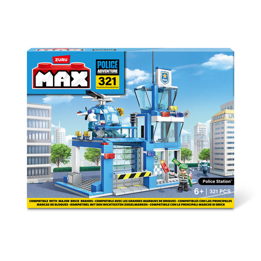 MAX City Police Adventure Police Station Construction Set by ZURU