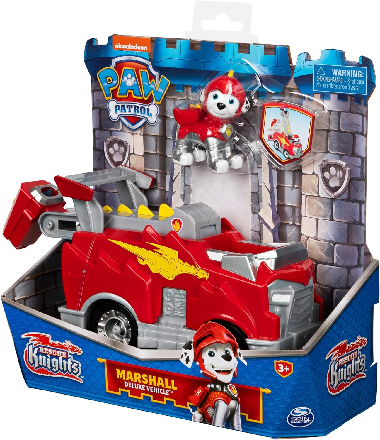 Paw Patrol Rescue Knights Marshall Deluxe Vehicle – The Entertainer Pakistan
