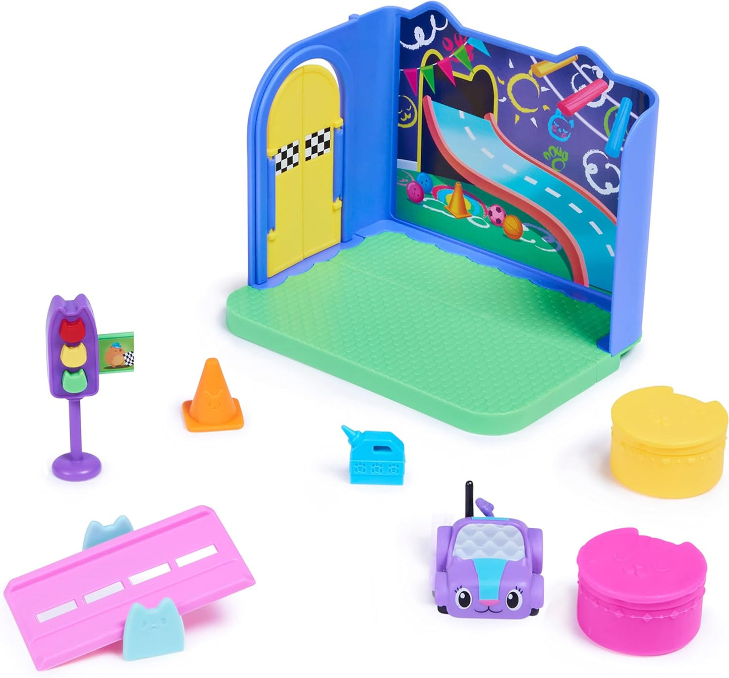 Gabbys Dollhouse - Purr-ific Play Room with Carlita Car