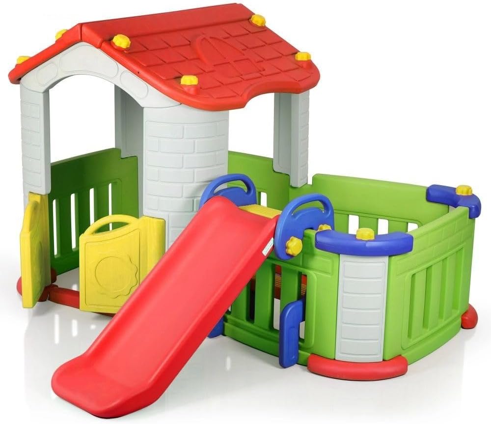 Red Big Play House With Slide CHD-803