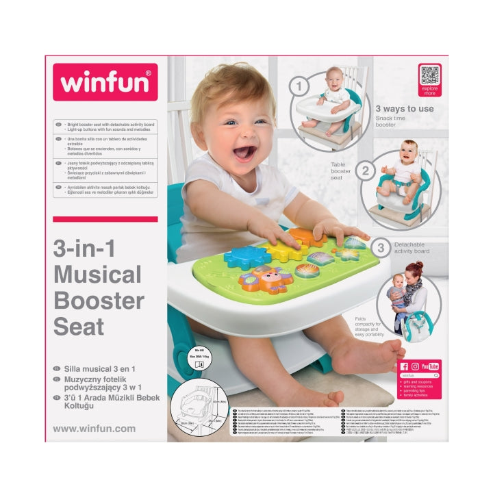 Winfun 3-in-1 Musical Booster Seat