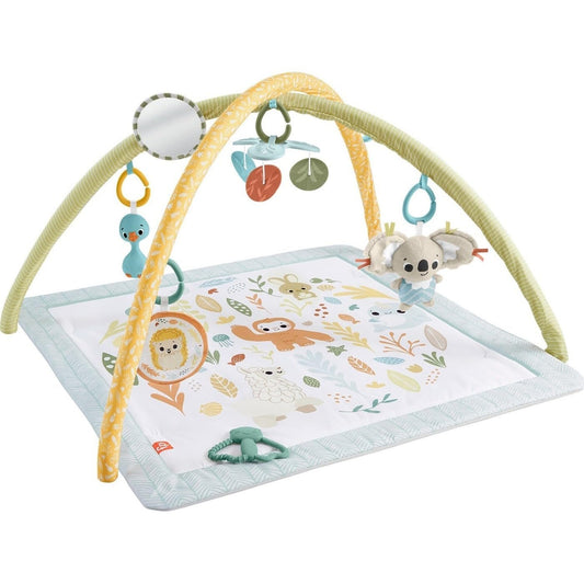 Fisher-Price Simply Senses Newborn Gym Baby Activity Mat With 6 Sensory Toys