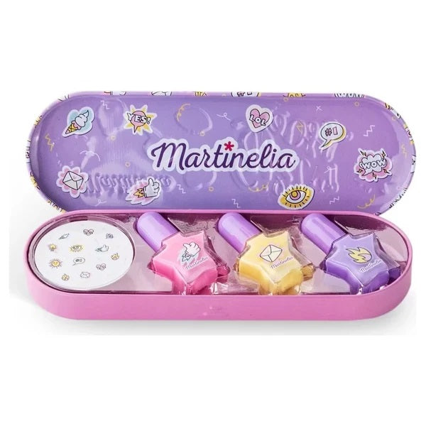 Martinelia Super Girl Nail Polish & Stickers Tin Box