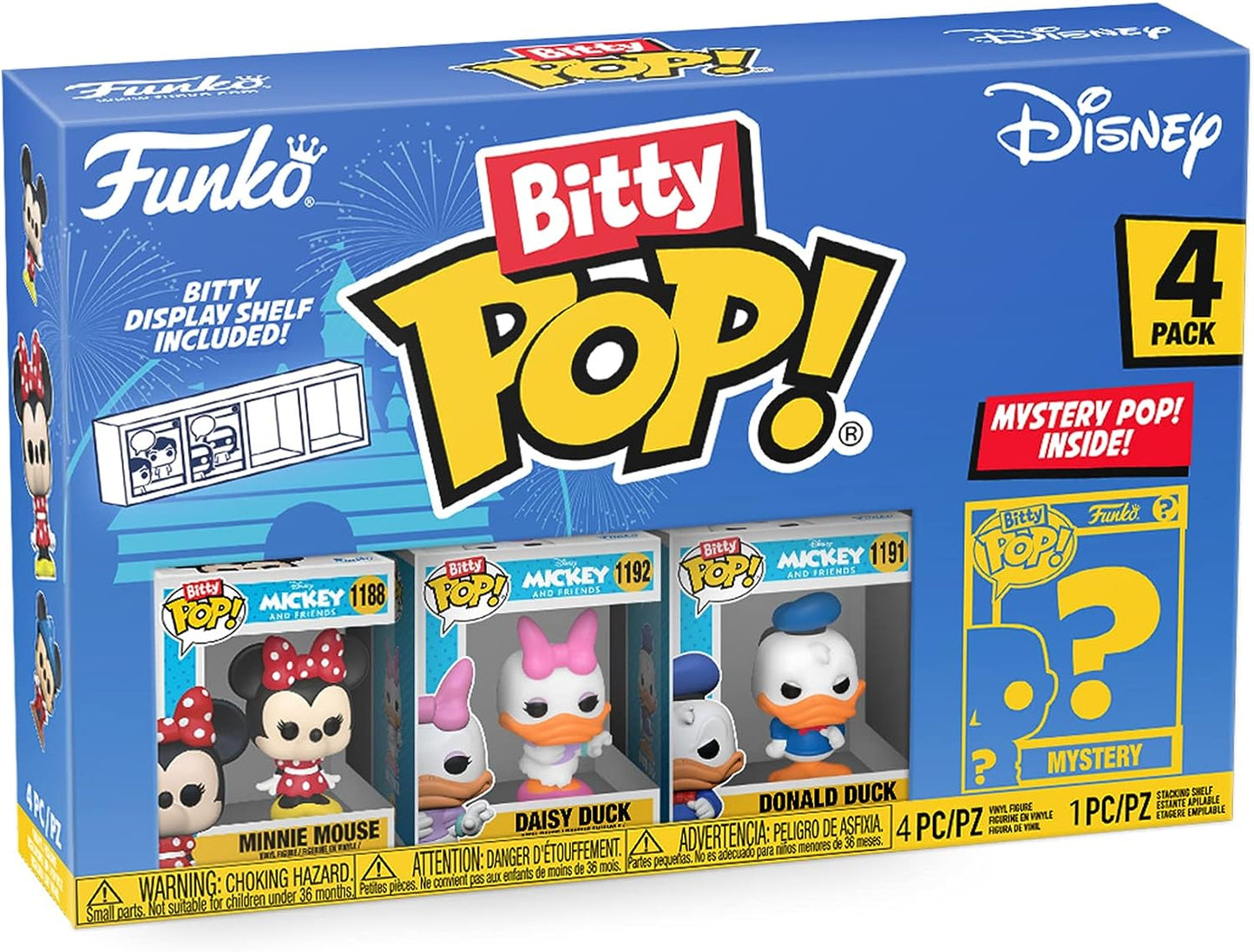 Funko Bitty Pop Disney Mini Collectible Toys 4 Pack  (Styles Vary)