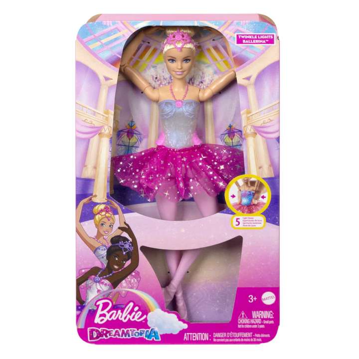 Barbie Ballerina Blonde Purple Tutu Doll Multicolor