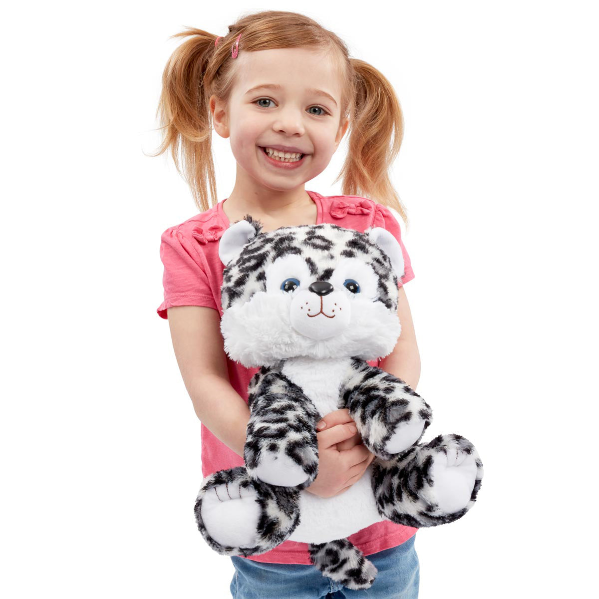 Snuggle Buddies 33cm Endangered Animals Plush Toy - Snow Leopard – The