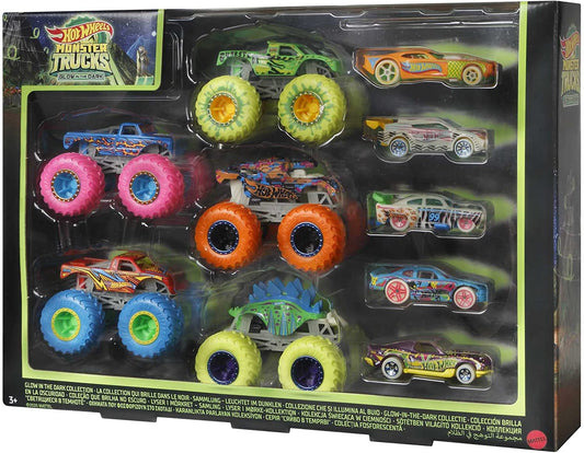 Hot Wheels - Monster Trucks Glow in the Dark Bundle