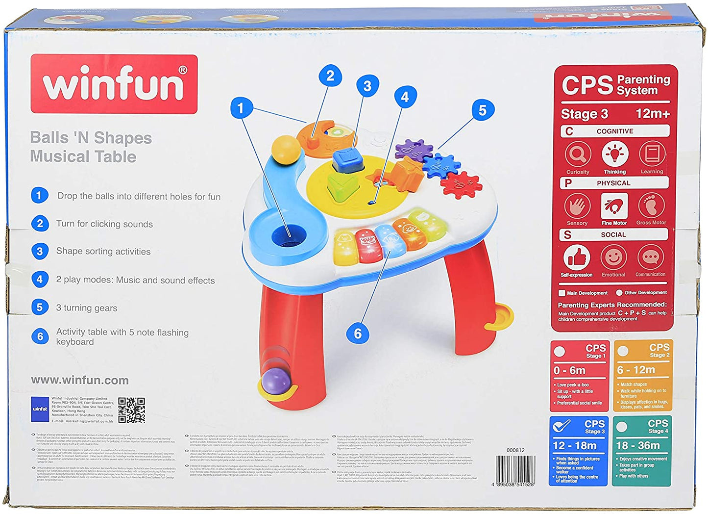 Winfun - Balls n Shapes Musical Table