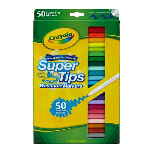 Crayola - 50 ct Washable Supertips