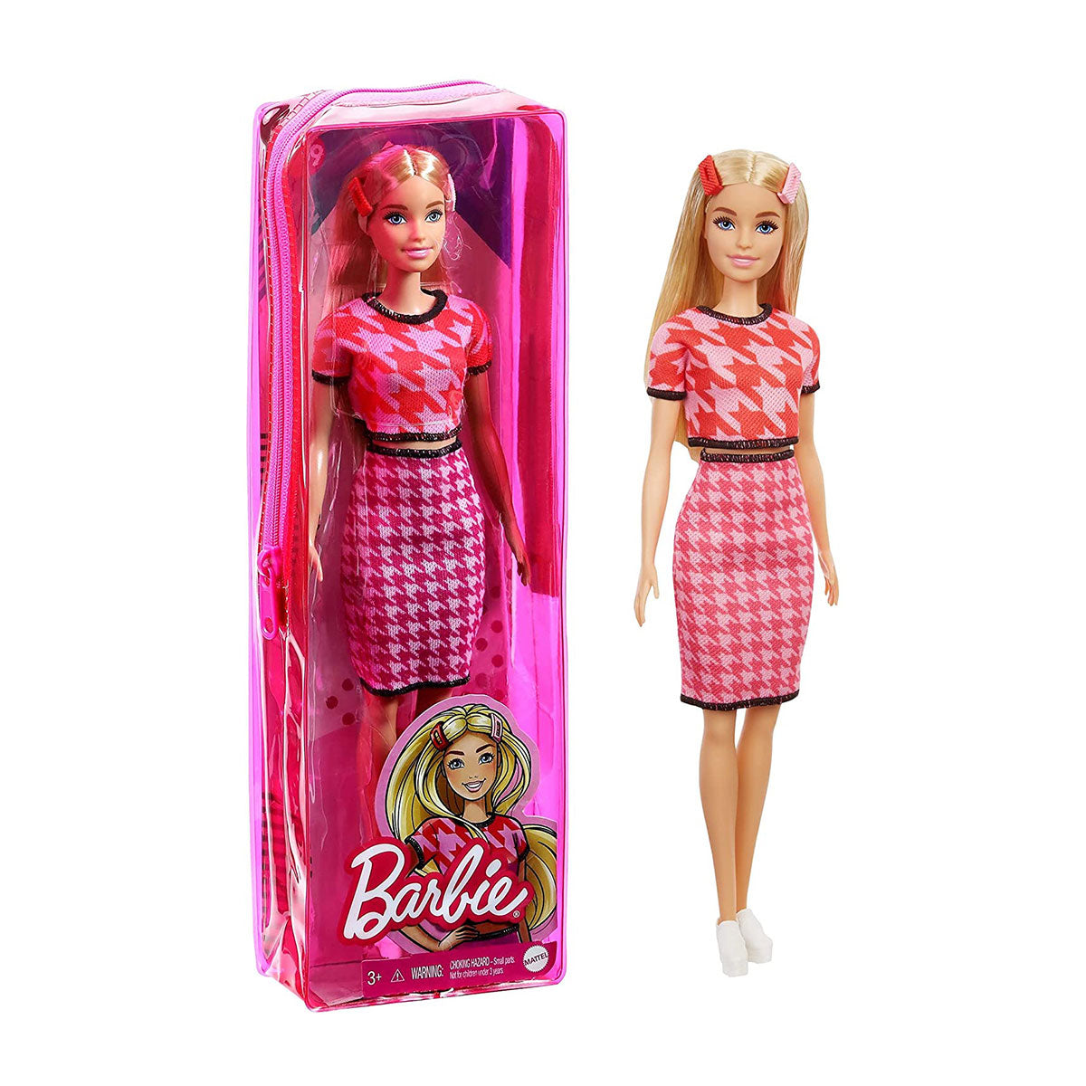 Barbie - Fashionistas Red Pattern Outfit Doll